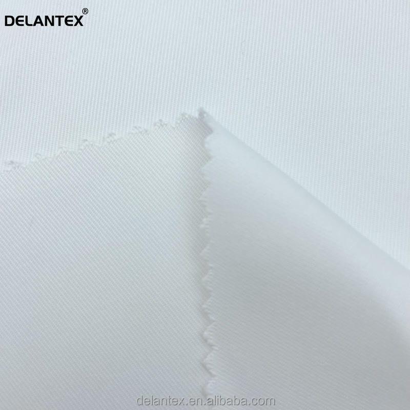 Delantex Wholesale White 205GSM Cool Tweed Hospital Uniform Ice Silk Fabric Men Wear