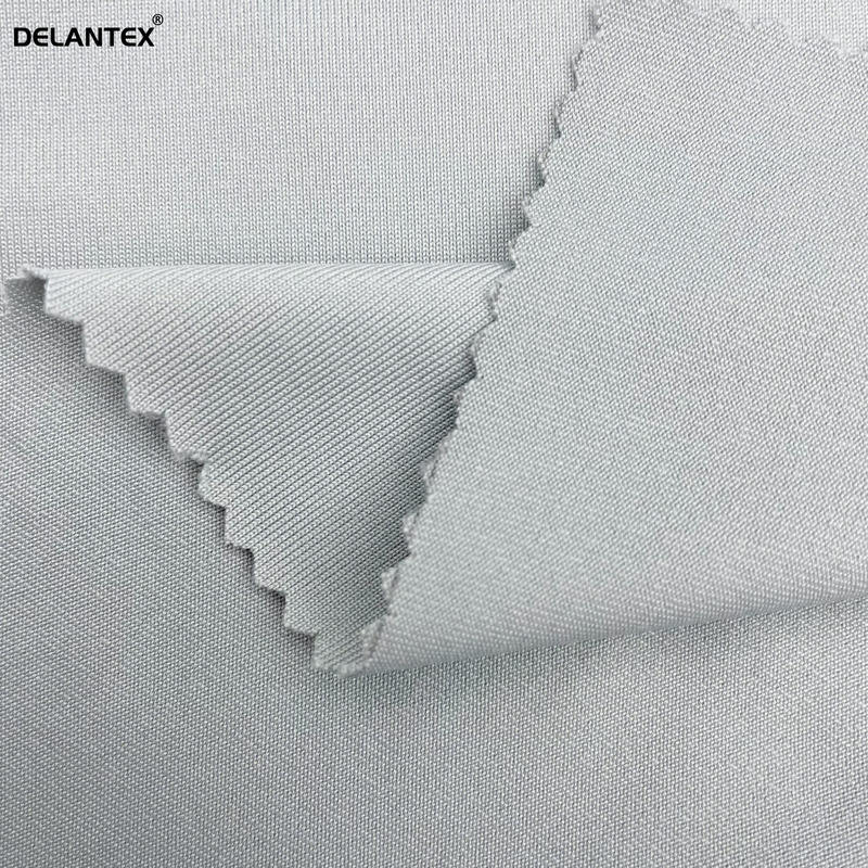 Delantex Sweatshirt Fabric 215GSM 90%recycled Polyester 10%spandex Breathable Wicking Fabric for T-shirt Free Sample