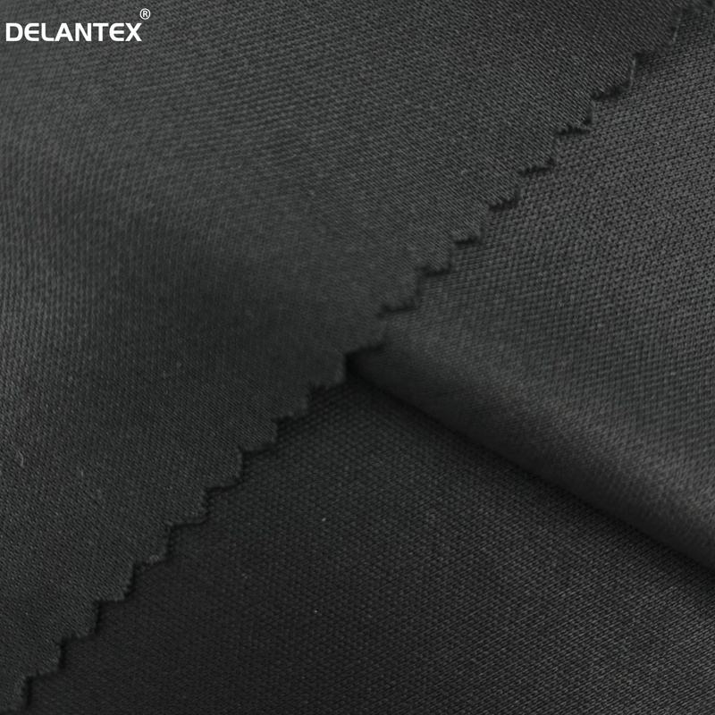 Black Light Weight 140GSM Soft 100% Polyester Interlock Knit Fabric for T-shirt