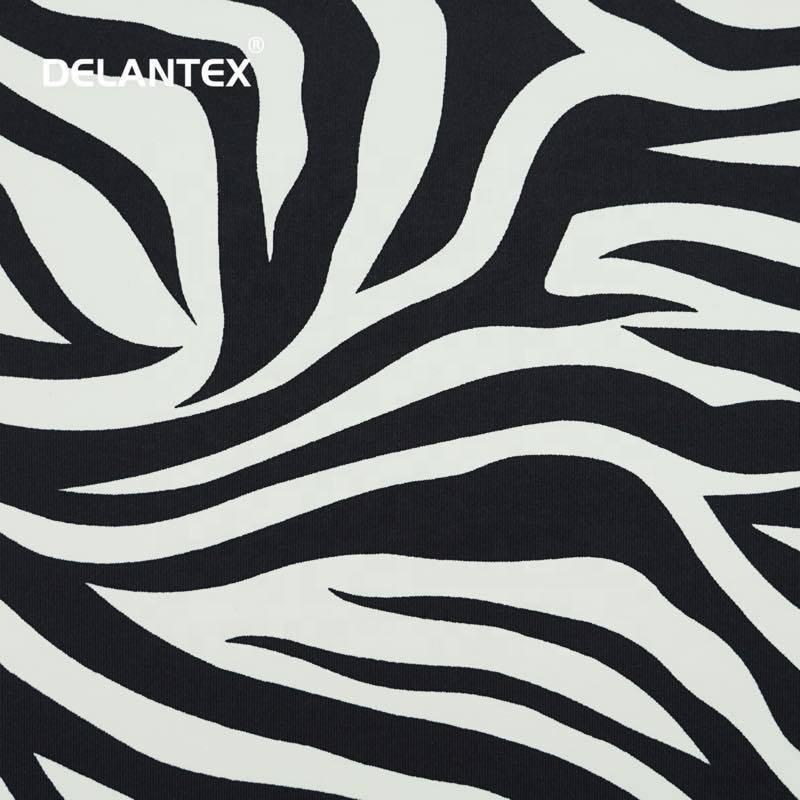 Custom Animal Printed Upf 50+ 4 Way Stretch Elastane Swimwear Fabric