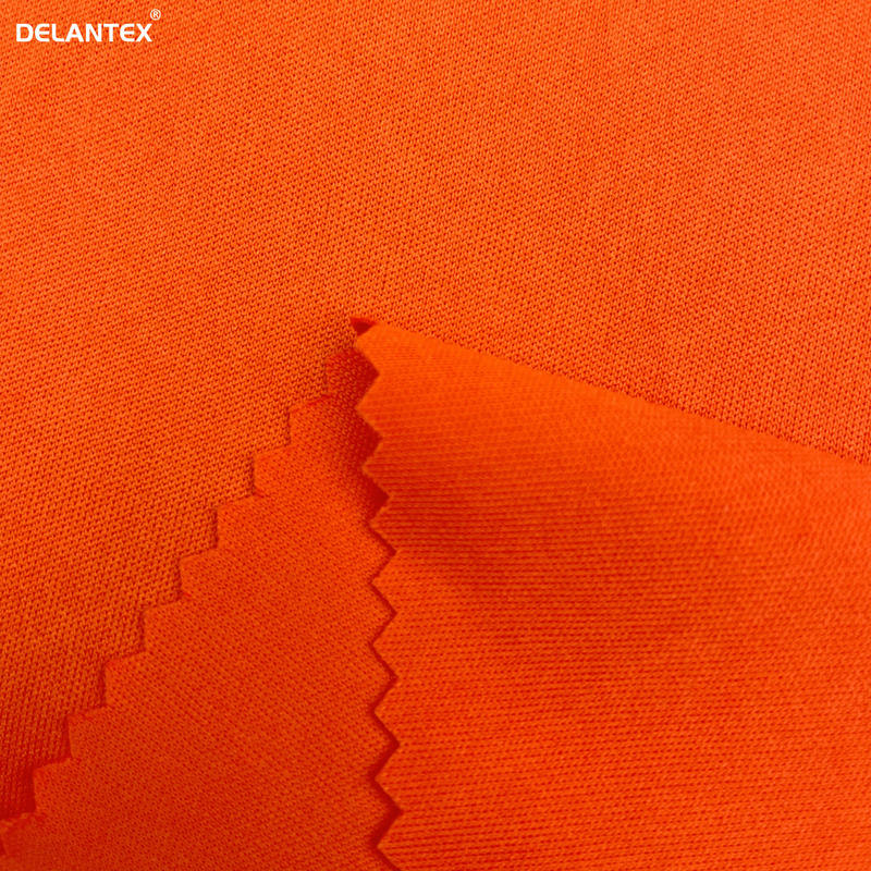 Delantex Solid Interlock Fabric Color Customized Stretch Manufacture Garment Fabric for Sportswear