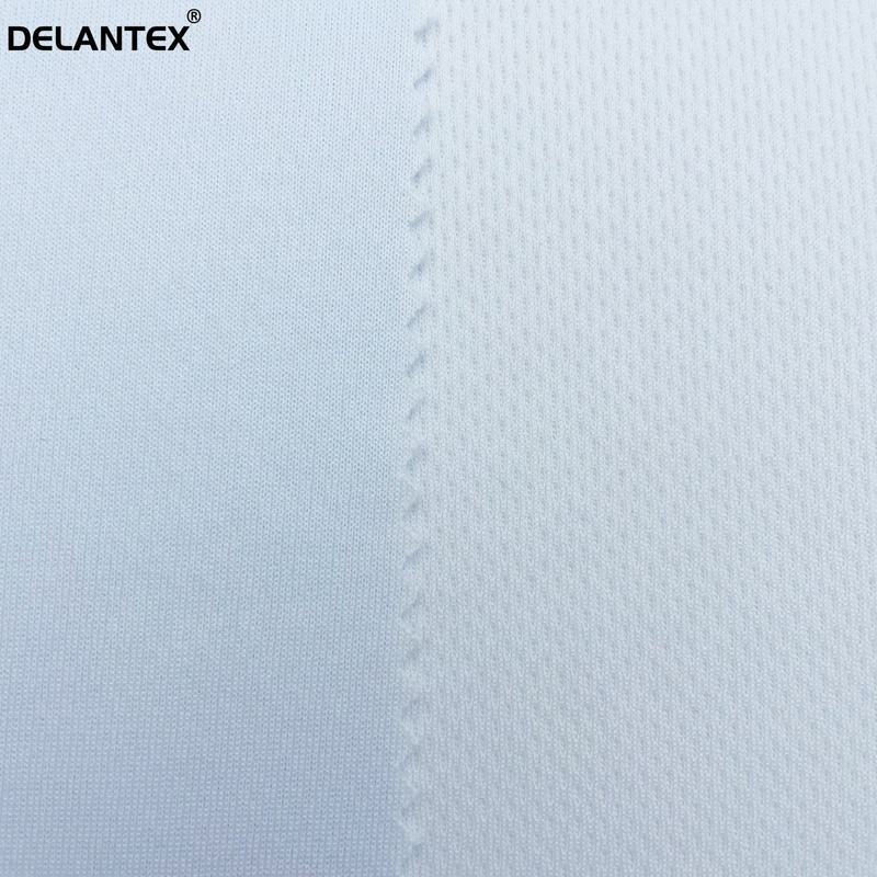 75/72 White Polyester Mesh Fabric Breathable and Lightweight Stretch Plain Dyed for Outdoor Use Lining & Diapers for Girls