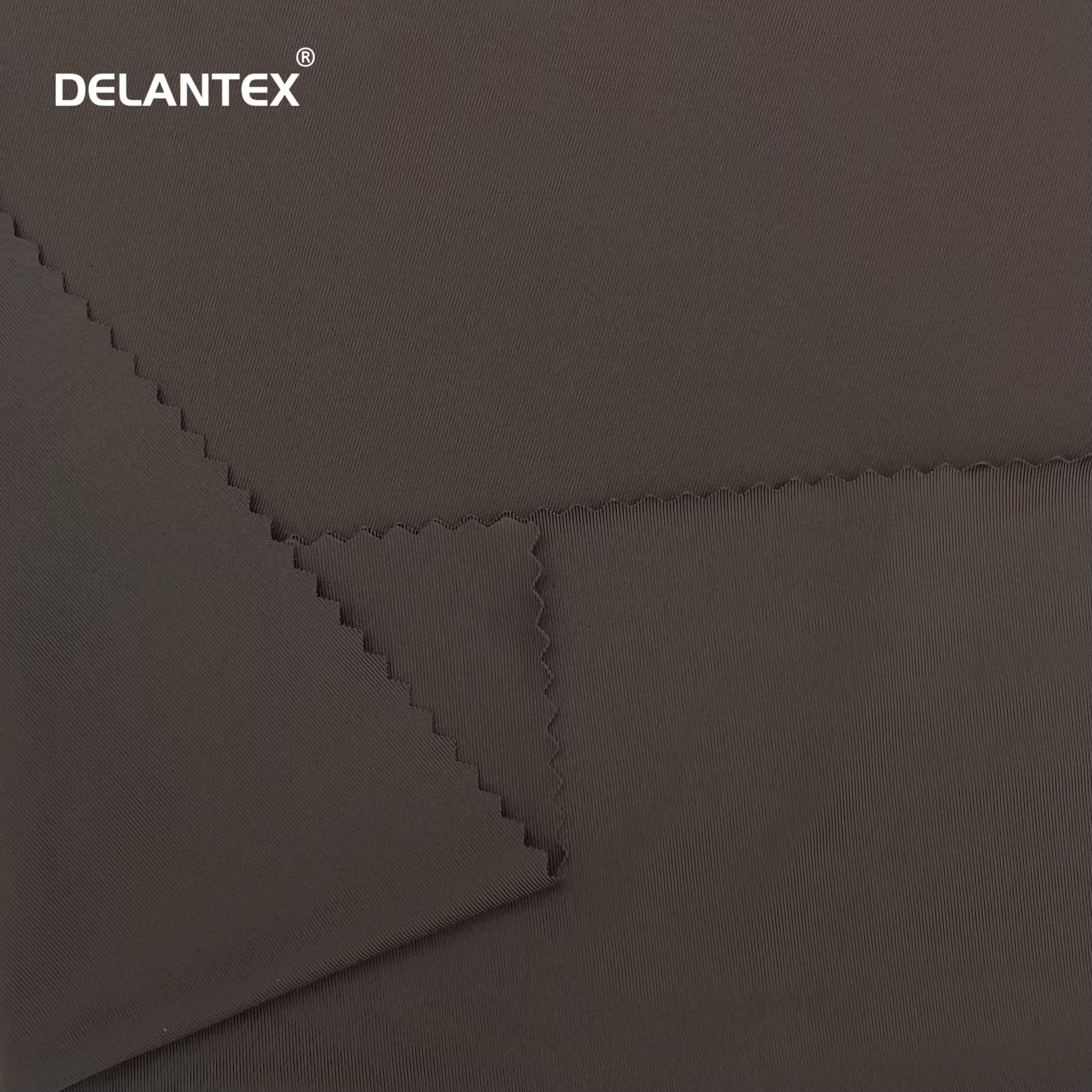 Delantex Nylon Spandex Fabric Custom Fabric Naked Sensation Buttery Soft Double Side Yoga Knitted for Gymnastics Sportswear