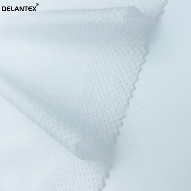 Wholesale 75D/36F White Holes Polyester Bird Eye Mesh Fabric for Lining