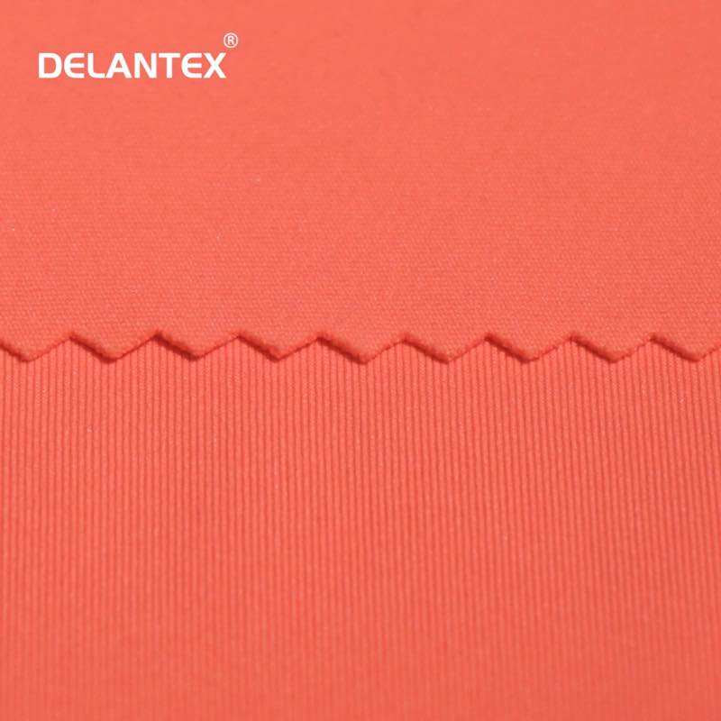 Delantex Hot Sale Lulu Polyester Elastane 83/17 Spandex Fabric Breathable Yoga Leggings Fabric for Girls Plain Style Sportswear