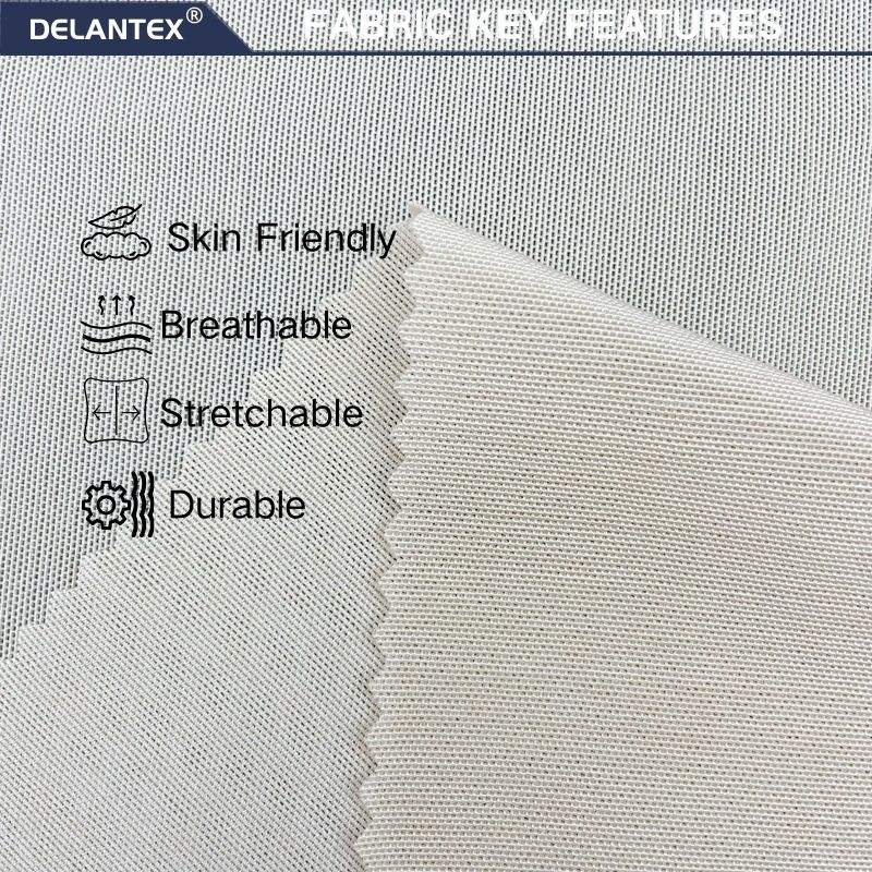 Delantex Tricot Breathable Power Mesh Fabric 58%nylon 42%spandex Fabric for Dress Lining