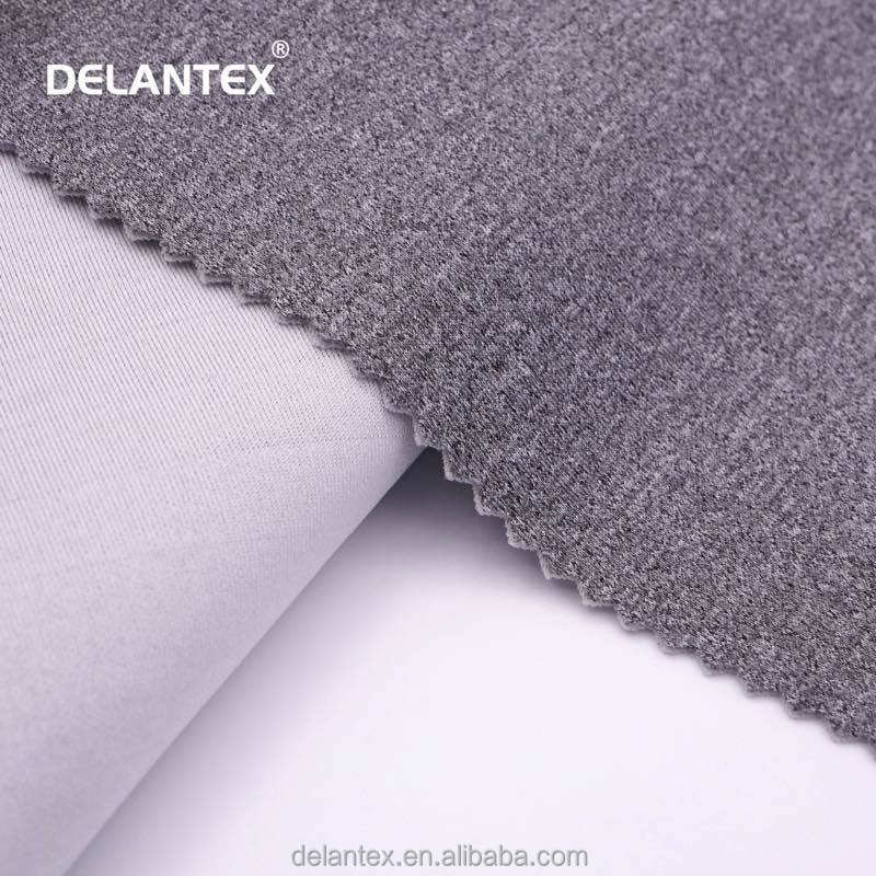 Delantex Hot-selling scuba Dyed Elastic Polyester Fabric Knitted 35%polyester 65%cotton Fabric for Shirt