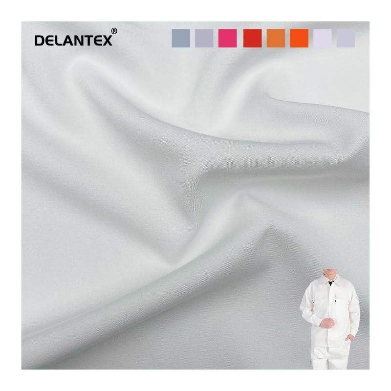 Delantex Customized Skin Friendly Ventilation 100%Polyester Woven Fabric for Shirt