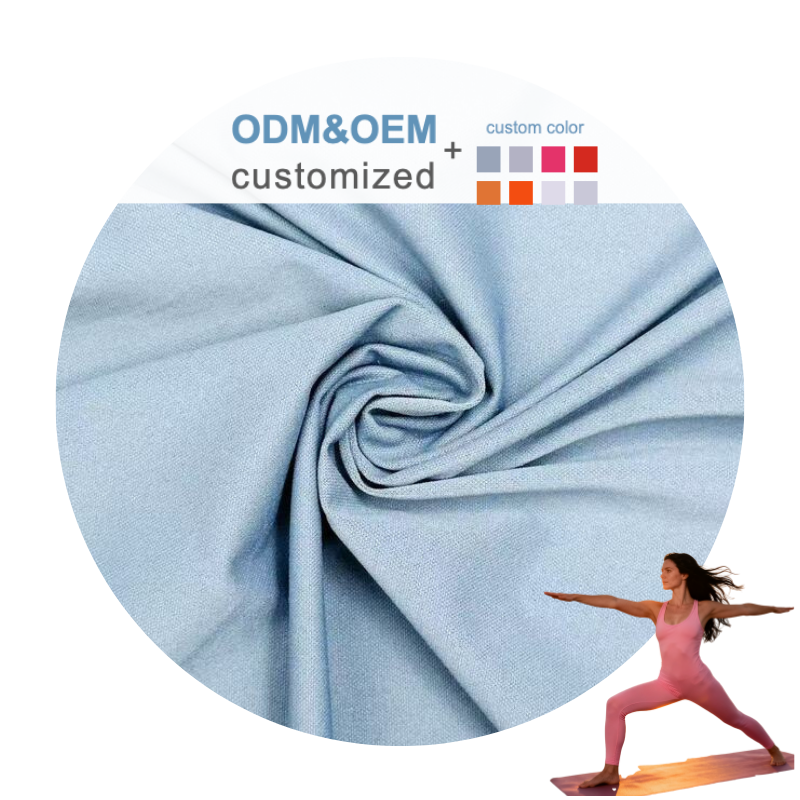 Delantex 150cm 100gsm 73%nylon 27%spandex Blue Lightweight Fabric Yoga Gym Fabric
