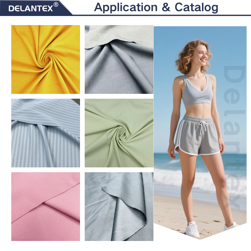Delantex 100gsm 120cm Nylon Fabric Spandex Underwear Fabric