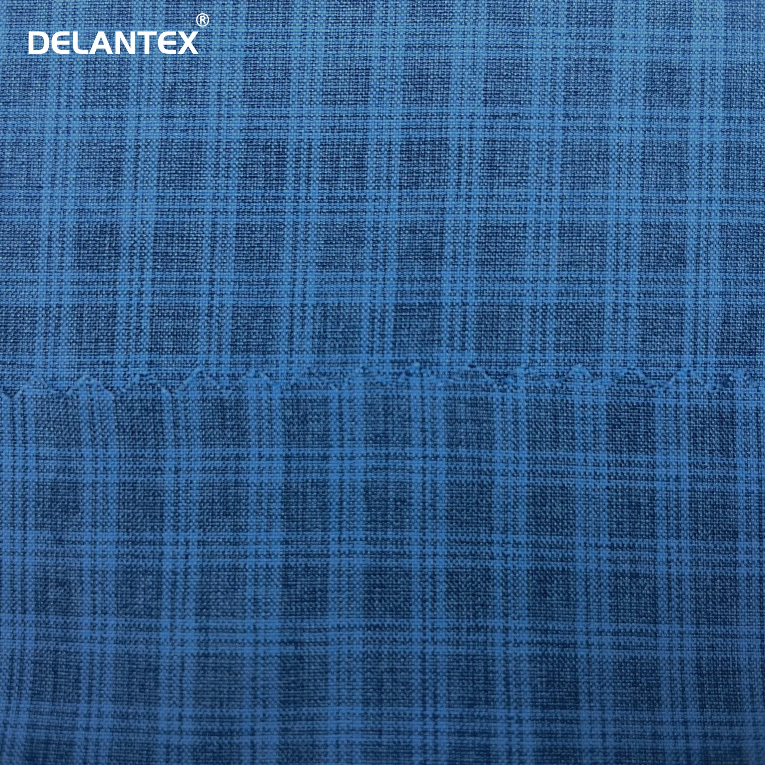 Delantex High Performance Super Soft Light Extinction Cationic Plaids Fabric for Workwear Uniform