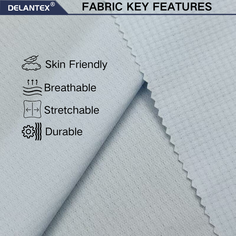 Delantex 175cm 90gsm Elastic Knitted Yoga Swimsuit Fabric