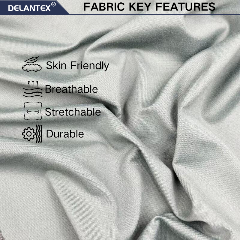 Delantex Stretch Fabric Weft Knitted Light Swimming ultra Thin 180cm 220gsm