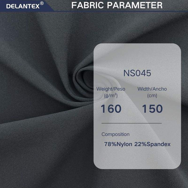 Delantex 78%Nylon 22%spandex Horizontal Stripe Cooling Fabric for Activewear