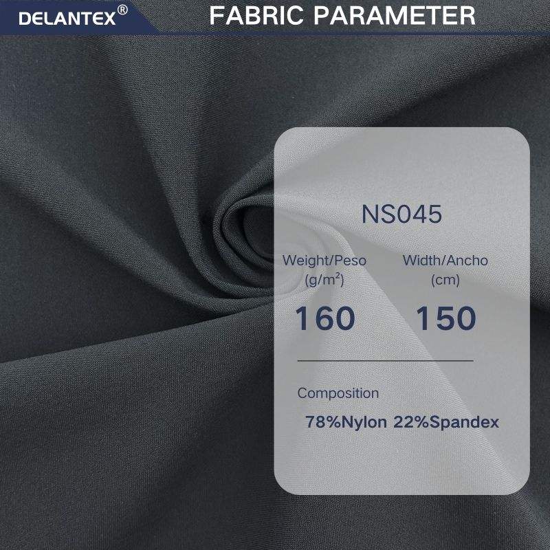 Delantex 78%Nylon 22%spandex Horizontal Stripe Cooling Fabric for Activewear