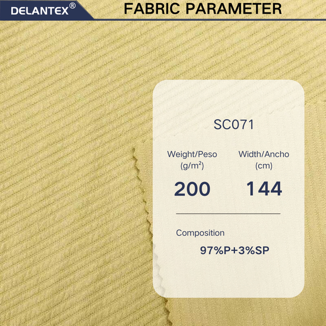 Delantex Cheap Price Rib Fabric for Women Skirt Custom Color 144cm 200gsm