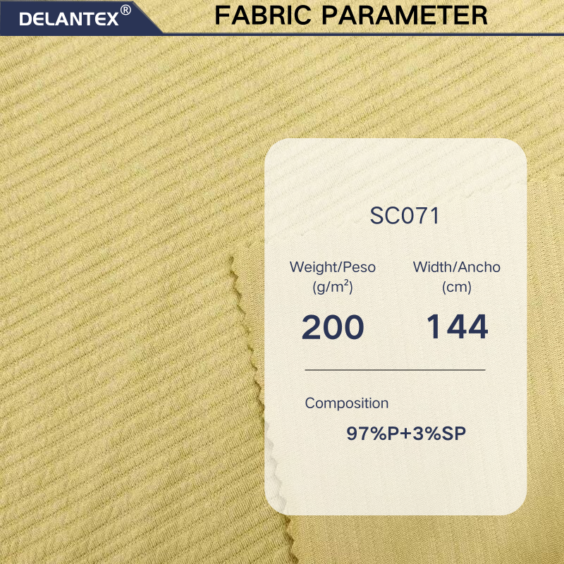 Delantex Cheap Price Rib Fabric for Women Skirt Custom Color 144cm 200gsm