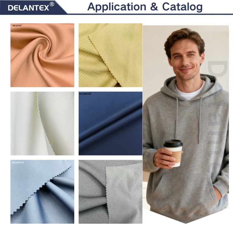 Delantex Cheap Price Rib Fabric for Women Skirt Custom Color 144cm 200gsm