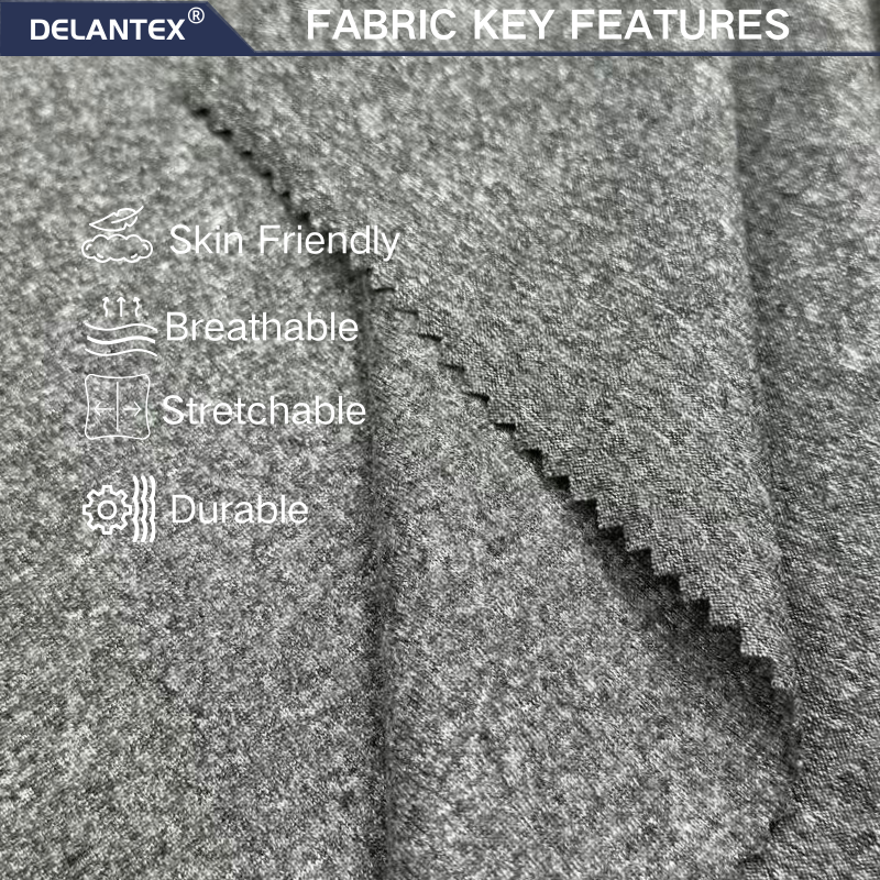 Delantex 95%polyester 5%spandex High Quality Cation Ladies' Clothing Fabric