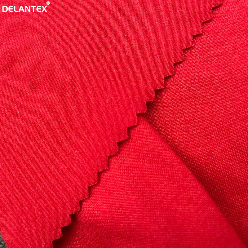 Delantex Anti Static Double Brush 96% Polyester 4% Elastane DTY Jersey Fabric for Garment
