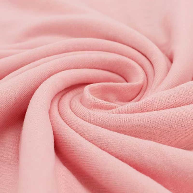 Delantex Stretch Single Jersey Knit Milk Silk Fiber Fabric 100%Polyester Elastane Apparel Fabric