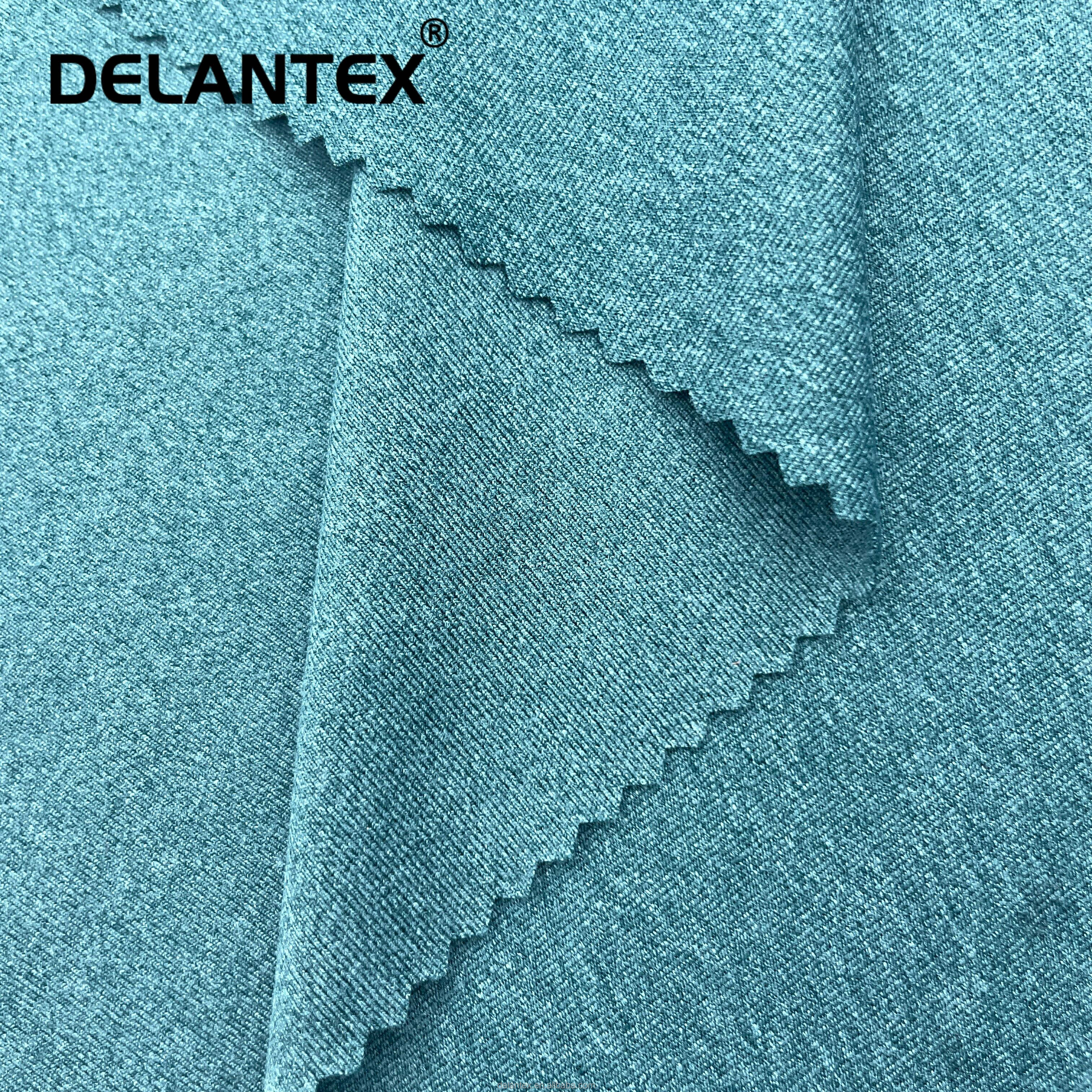 Delantex Chinese Fabric Manufacturer 4 Way Stretch Cation Brushed Fabric for Women's Clothing