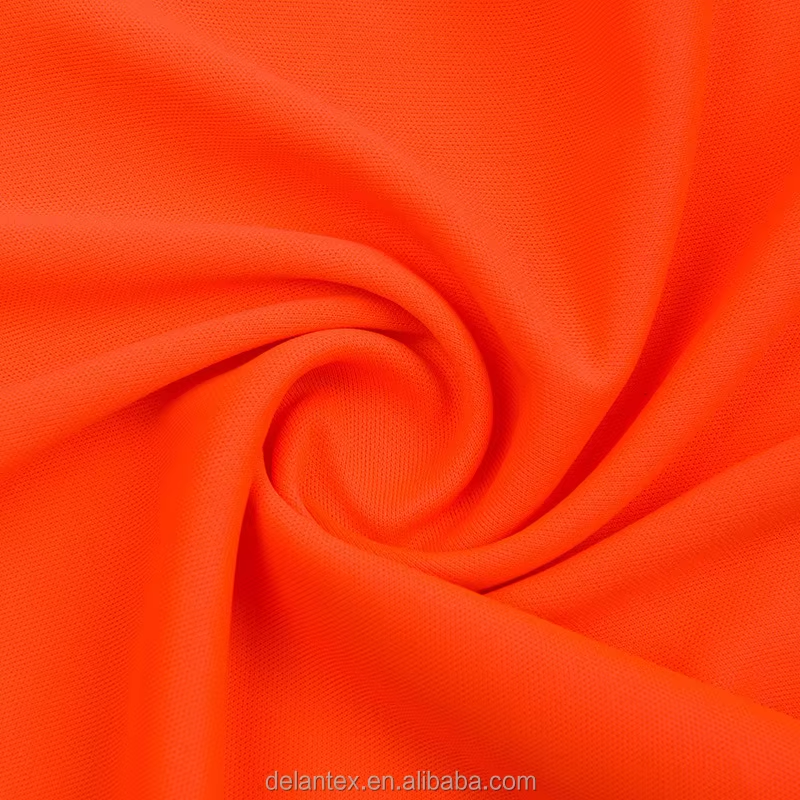 Delantex 100% Polyester 75D/72f DTY Micro Interlock Fabric for T-Shirt Dri Fit Fabric