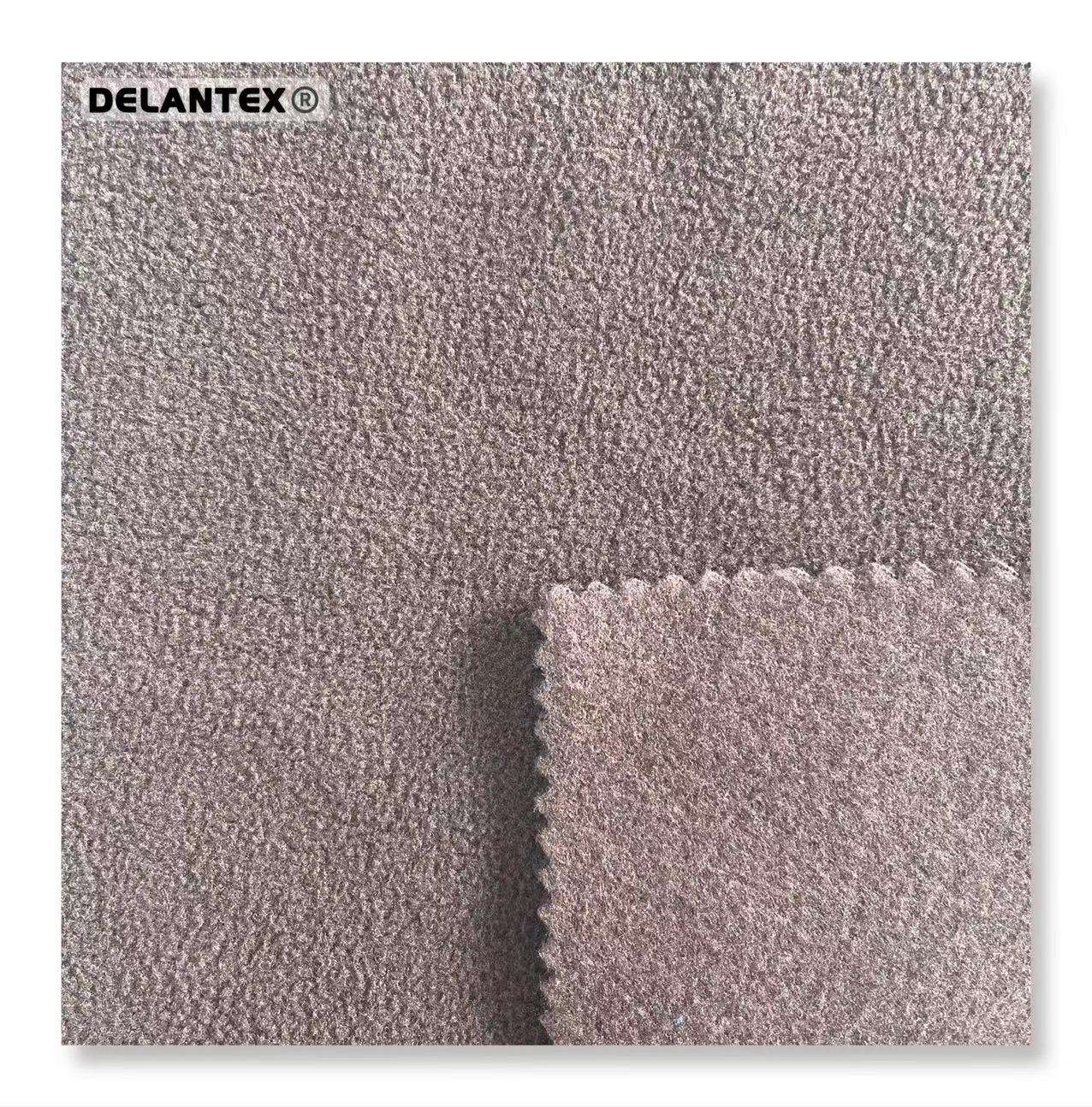 Delantex 100 Polyester 280GSM Anti Pill Ripstop Micro Polar Fleece Fabric Sofa Cover Fabric 170GSM Manufacturer Free Sample