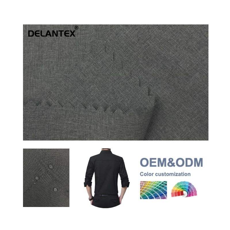 Delantex 100%Polyester Waterproof Breathable Snow Pear Spinning Cationic Woven Fabric
