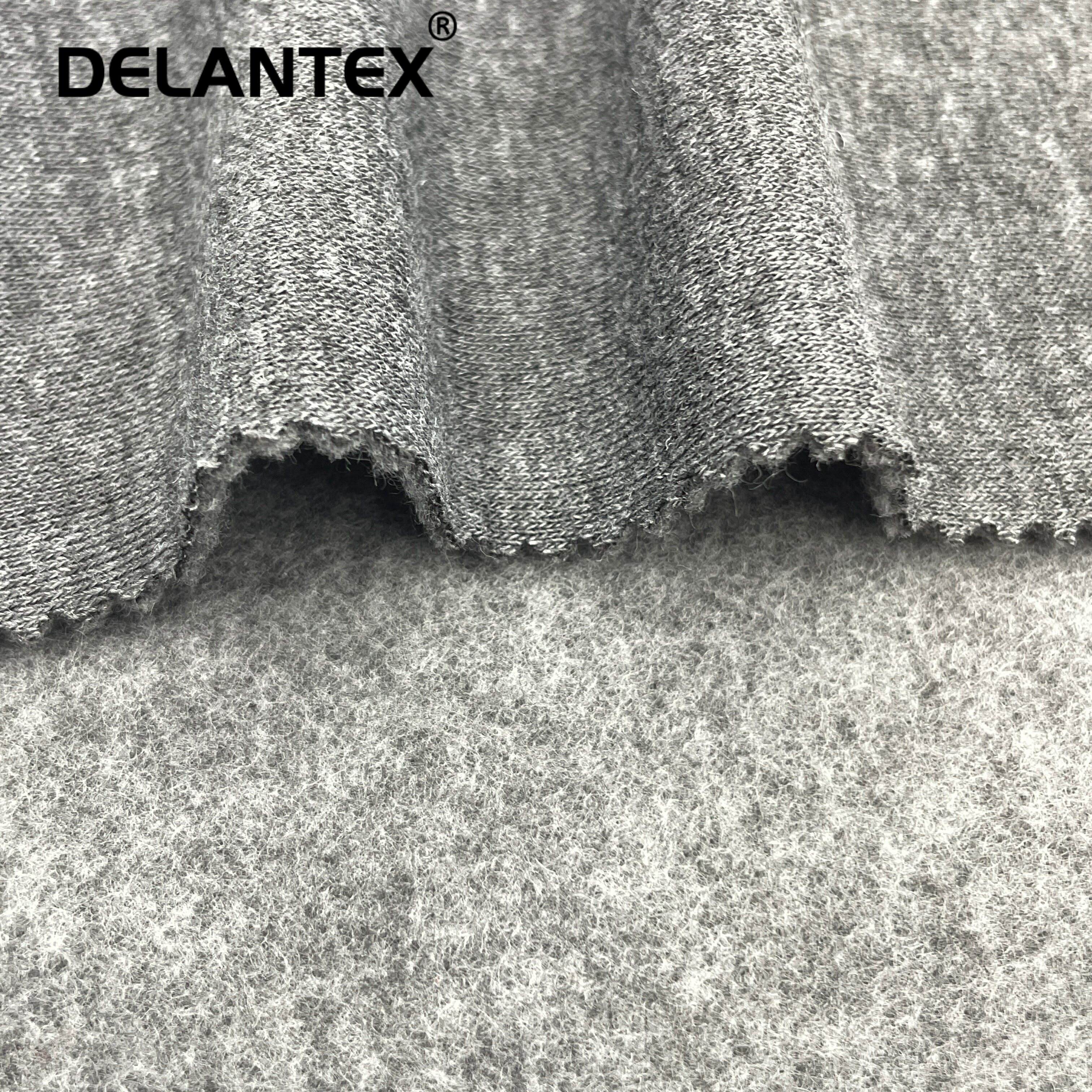 Customized Colors 100D/48F DTY 30S Spun Polyester Brushed French Terry Fleece Fabric for Hoodie