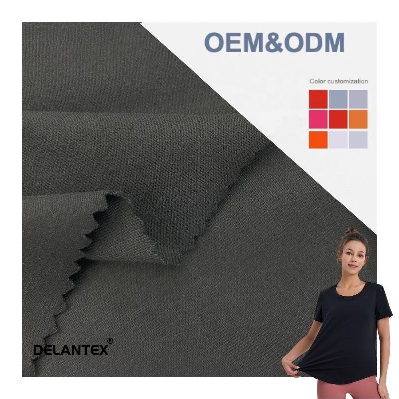 Delantex 95%polyester 5%spandex Double Brushed DTY Comfortable to the Touch and Skin Friendly