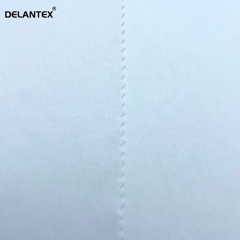 Delantex Dri Fit Lightweight 100% Polyester Pique Double Knit Micro Sport Fabric for Outdoor Double Faced for Girls Free Sample