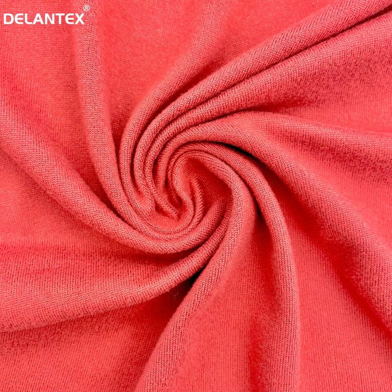 Delantex Manufacture Garment 150GSM Dty Double Sided Brushed Stretch Jersey Fabric with Good Price