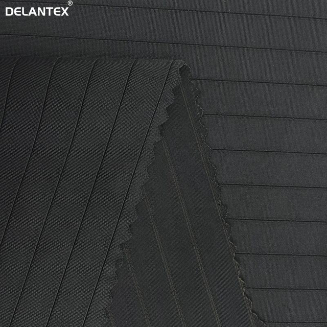 Delantex 86%polyester 14%spandex Strip Yoga Swim Fabric Smooth and Comfortable to the Touch