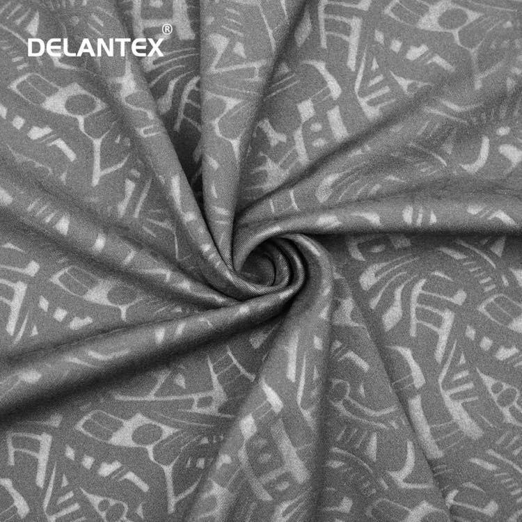 Delantex Quality Gym Clothing Fabric 83/17 Polyester Spandex Yoga Fabric for Tights Micros Brushed Fabric for Sportswear