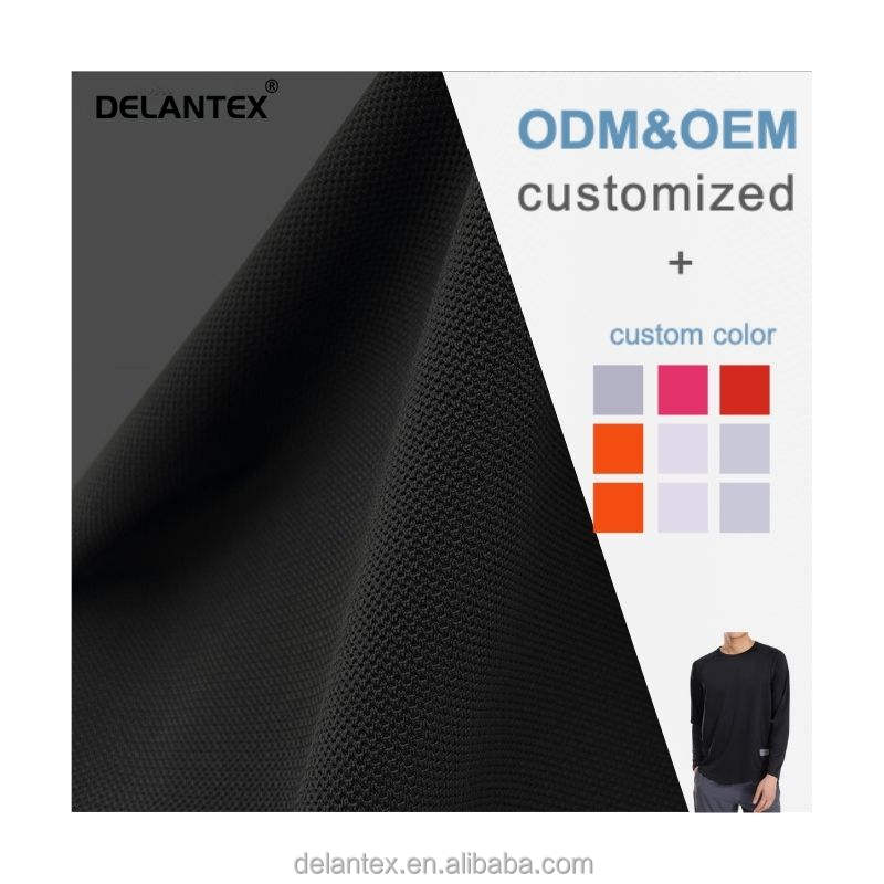 Delantex Manufacturer Fabric 150CM 190GSM Nylon Fabric Fabric with High Moisture Absorption and Sweat Wicking Color Fastness