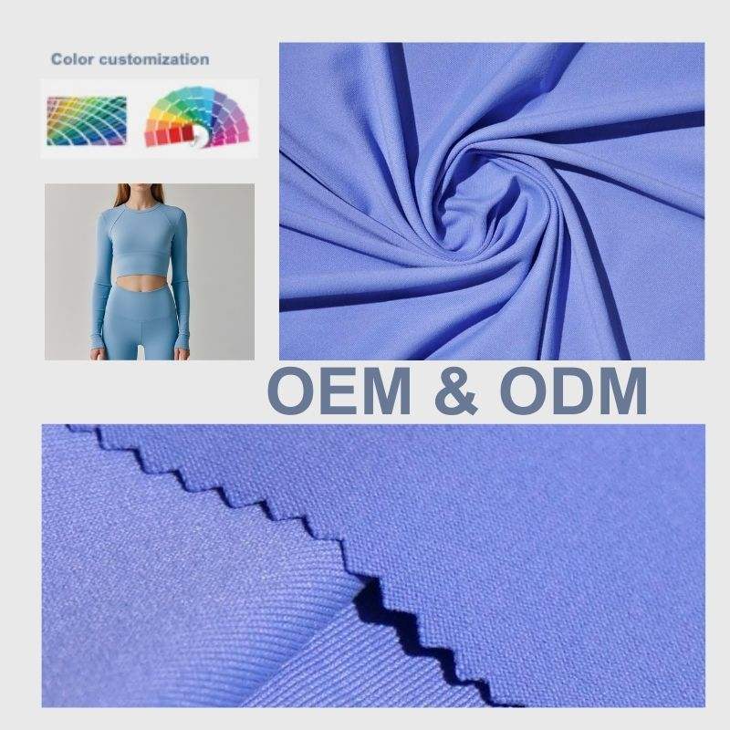 Delantex Nylon Spandex Custom Fabrics Stretch Fabric for Sportswear Elastic Fabric for Sports Yoga
