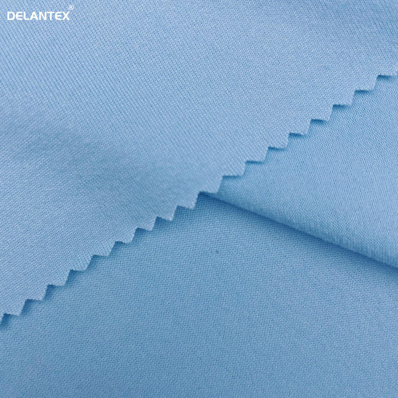 Delantex Anti-static Single Brushed Blue Yoga Fabric for Yoga Clothing
