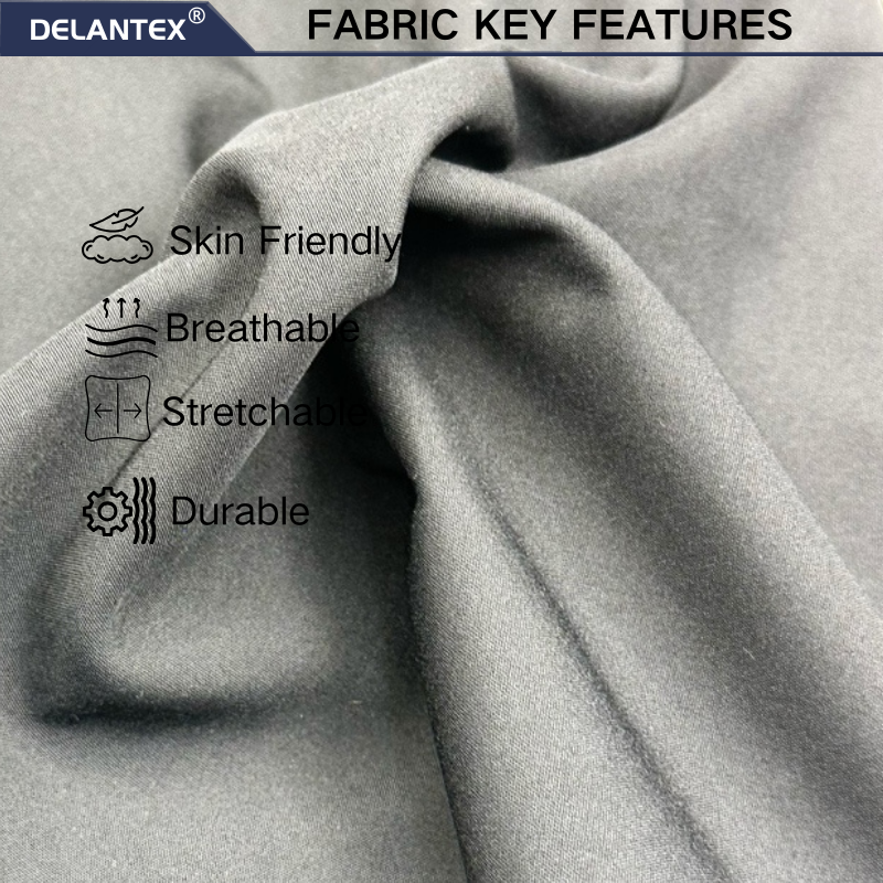 Delantex Selling Winter Outdoor Sports Windproof and Waterproof Fleece Adhesive Fabric Direct Sales 100%polyester Fabric