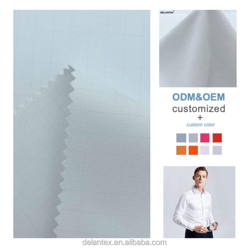 White Drape Poly Electric Conduction Moisture Wicking Fabric for Workwear
