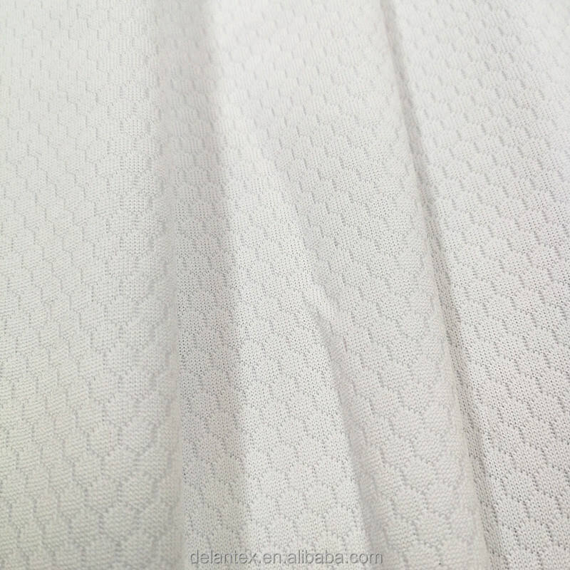 Delantex 100 Polyester Footer Soccer T-Shirt Fabric 145GSM 160cm- White Fabric for Sublimation Free Sample
