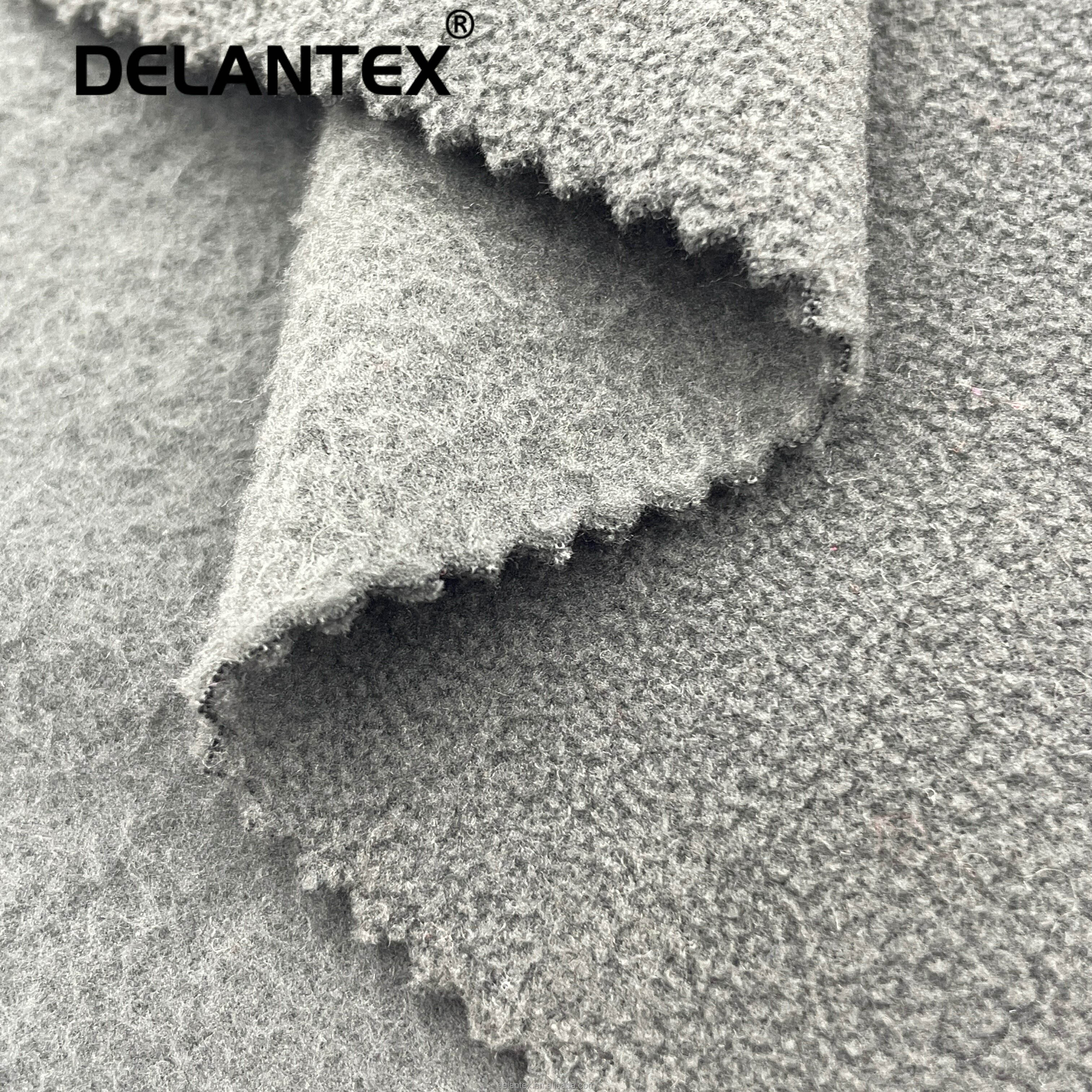 Delantex 75D/144F Moisture Wicking Double Side Brush 1 Side Fleece Fabric for Sale