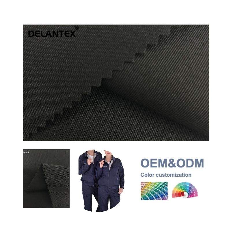 Delantex High Quality 250GSM Navy 2/1 Twill Work Wear Uniform Fabric for Sale
