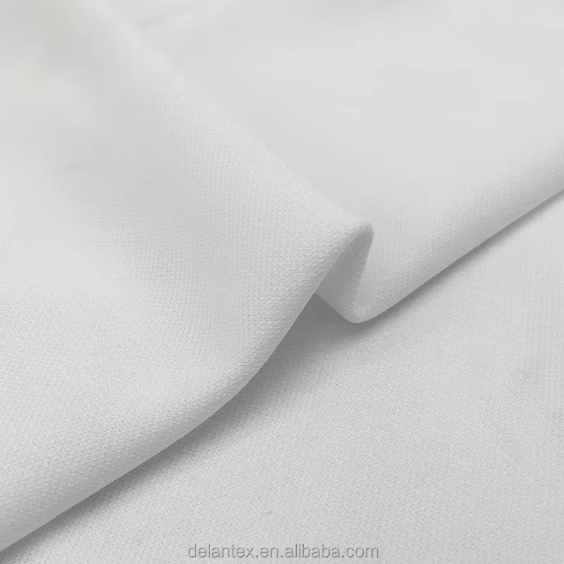 Delantex White Interlock Fabric for Sublimation