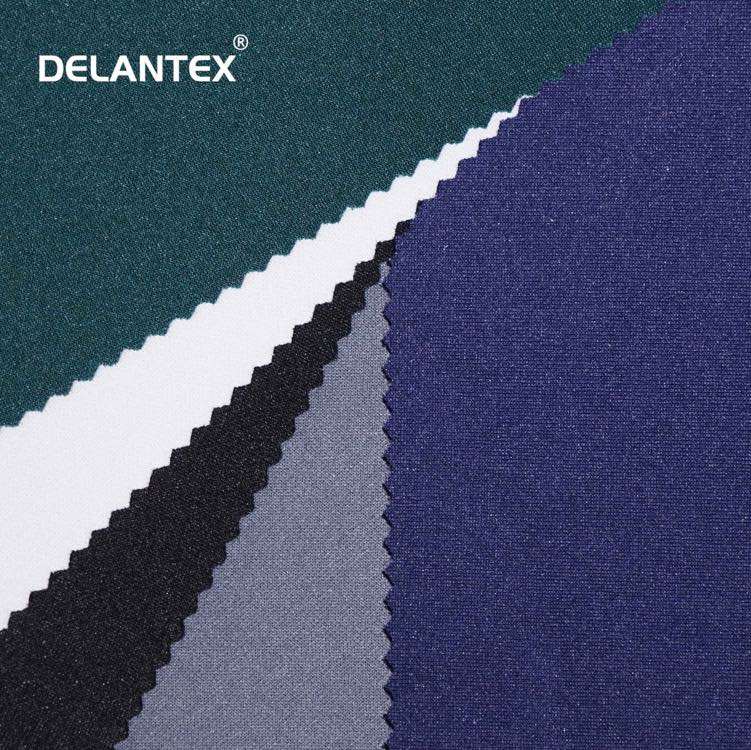 Delantex Wholesale Knit scuba Fabric Polyester Spandex 220GSM Stretch scuba Crepe Dress Knitting scuba Fabric