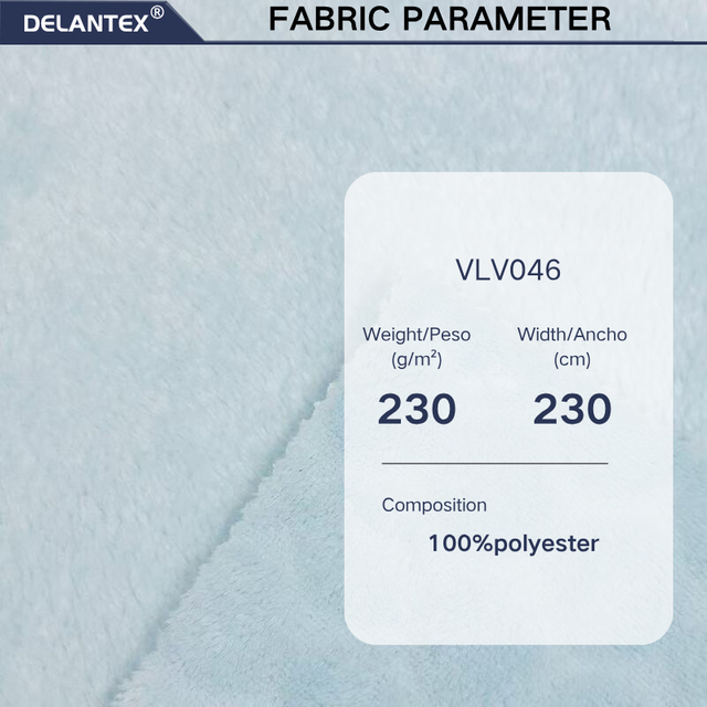 Delantex 230CM/230GSM Warp Flannel Fleece Fabric Blanket Plush Jacket Suitable High Quality Fabric Wholesale Manufacturer