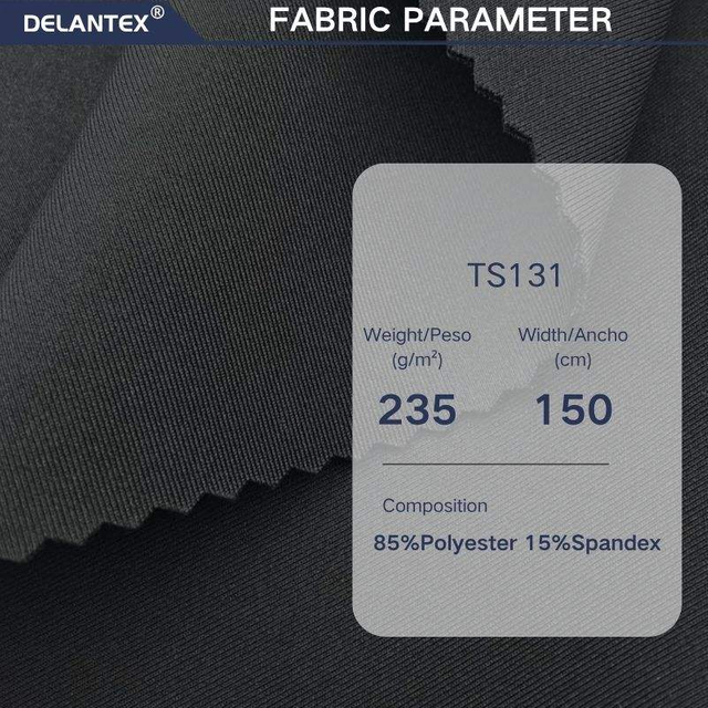 Delantex 85%Polyester 15%spandex Brushed Double Faced Interlock Jersey Fabric for Sportswear Free Sample