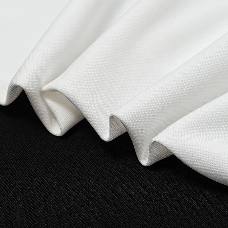 Delantex Pike High Quality 100% Polyester Pique White Fabric for Outdoor Use & Sublimation Lining Free Sample