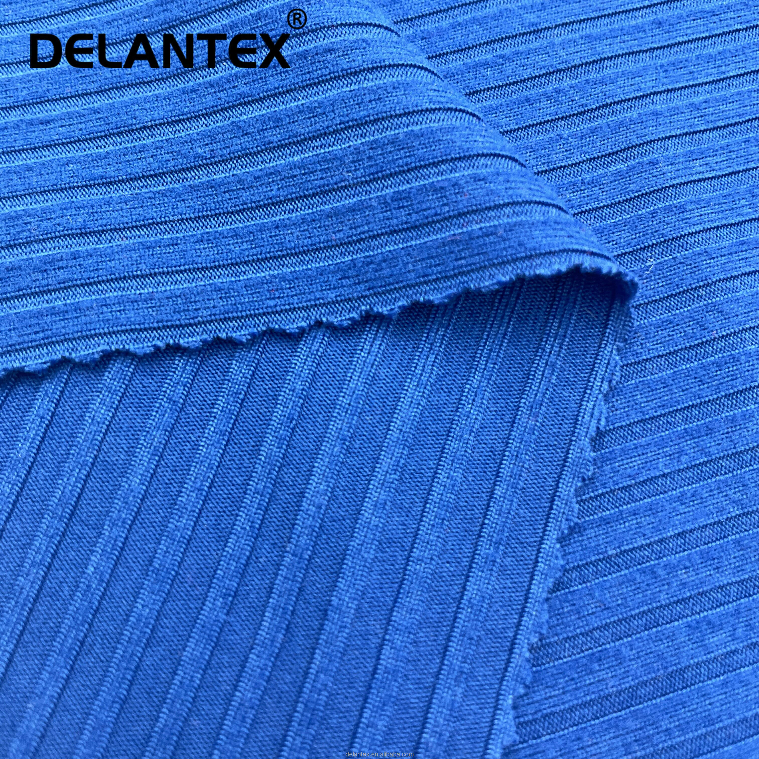 Knit 8*5 Rib Jersey Fabric Soft Hand Feel Weft Wholesale Custom Reversible Ribbed Fabric Free Sample