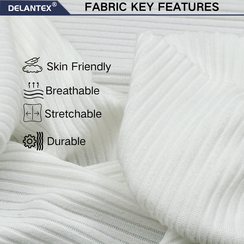 Delantex Polyester Knitted Stretchy Comfortable Garment Sublimation Fabric Textile Manufacturing Fabric Wholesale in China